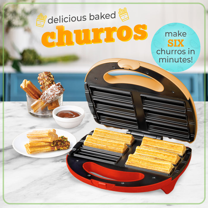 Taco Tuesday Electric Churro Maker, Red and Yellow