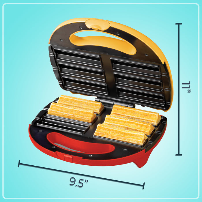 Taco Tuesday Electric Churro Maker, Red and Yellow