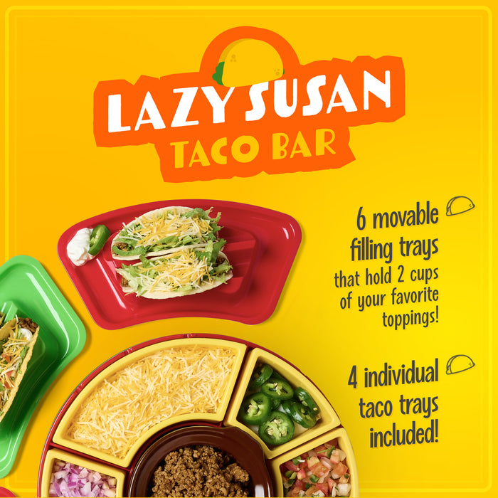 Taco Tuesday Heated Lazy Susan Taco Bar