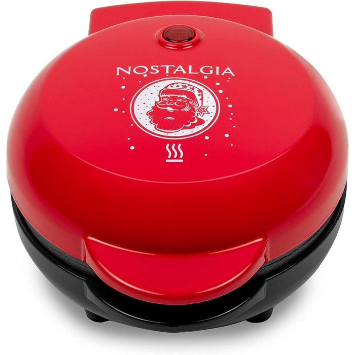 Nostalgia Personal Red Electric Waffle Maker NMWF5RD - The Home Depot