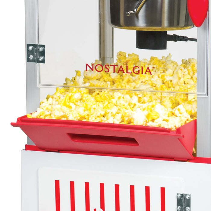 48-Inch 2.5-Oz. Popcorn Cart, Red/White