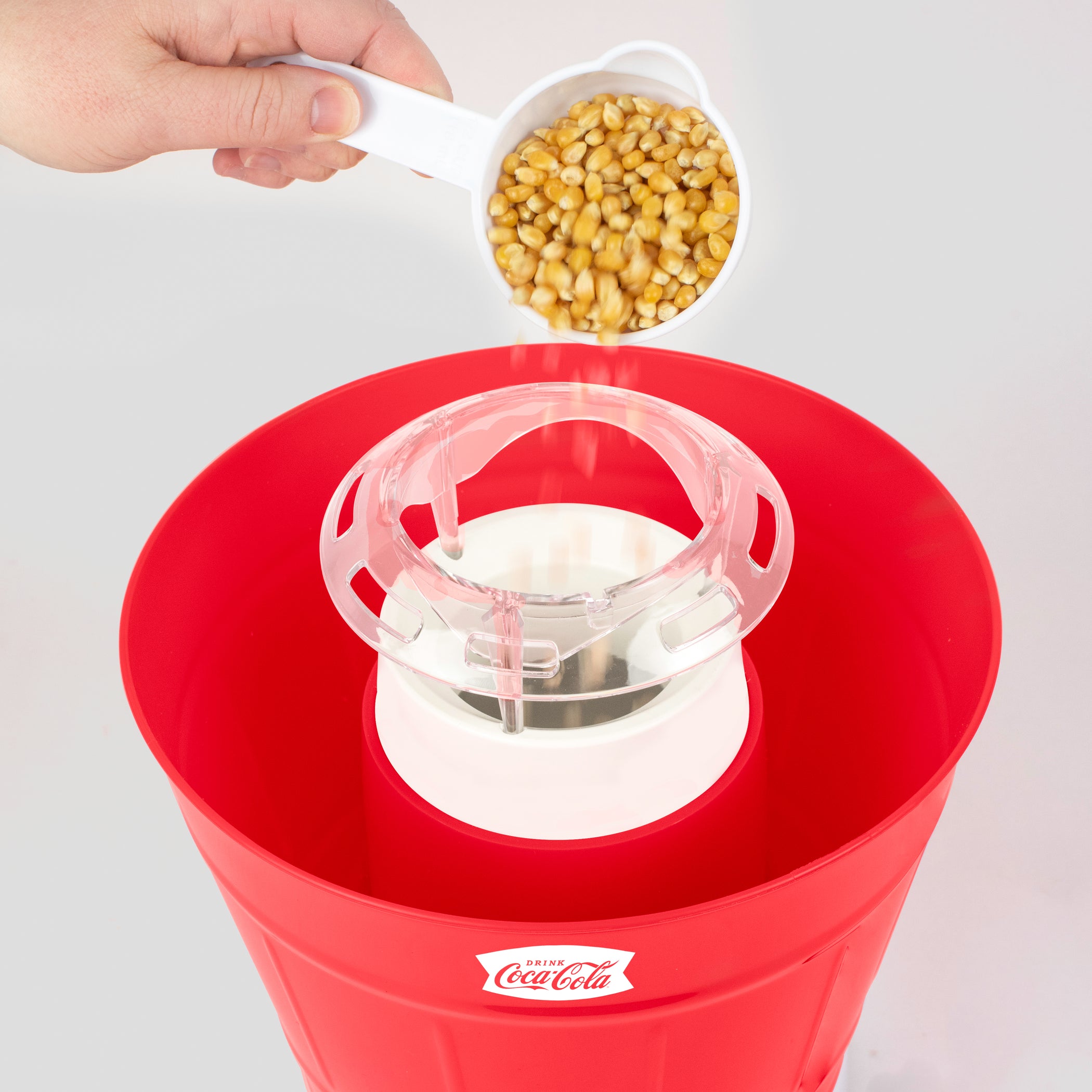 CocaCola Hot Air Popcorn Popper with Bucket — Nostalgia Products