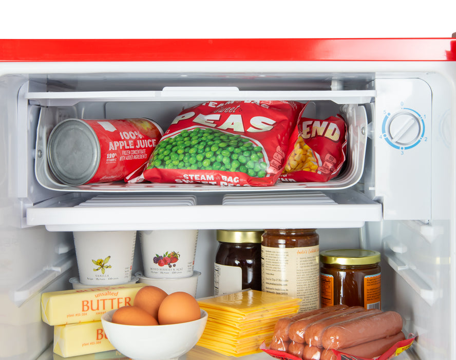 Coca-Cola 3.2 Cu. Ft. Refrigerator With Freezer, Red — Nostalgia