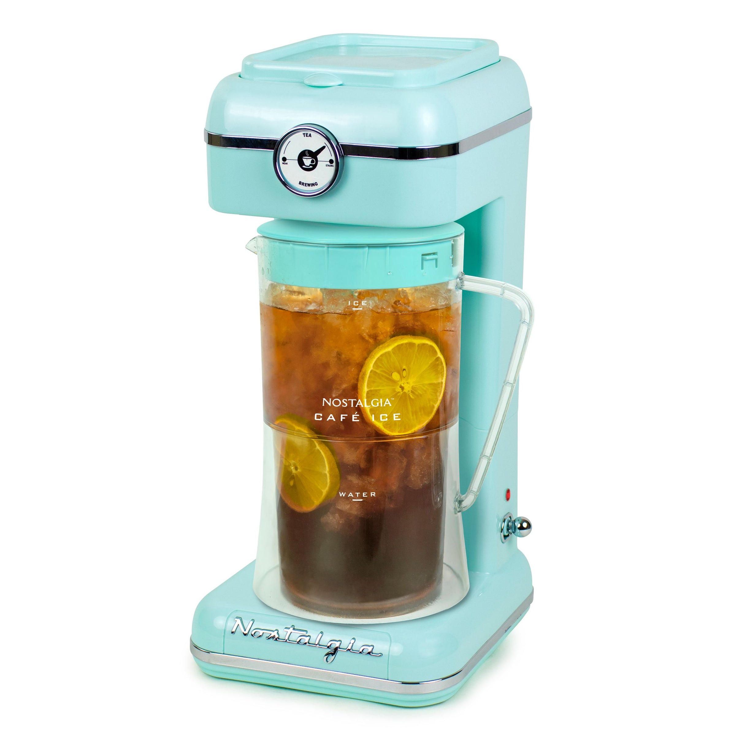 3-Quart Iced Tea & Coffee Brewing System, Aqua — Nostalgia Products