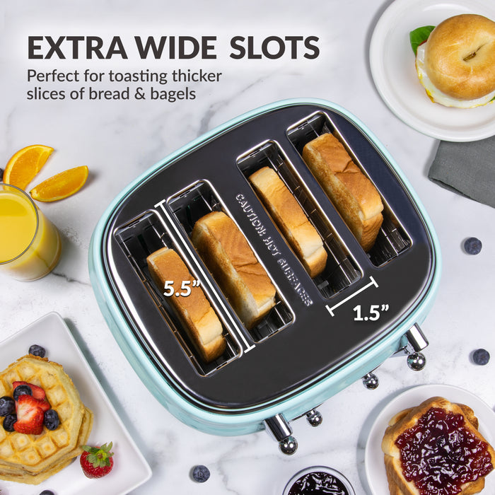 Best Toaster Toaster For Thick Bread 4-Slice Long Slot Toaster