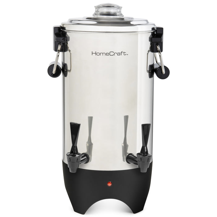 HomeCraft™ Quick-Brewing 1000-Watt Automatic 45-Cup Coffee Urn, Stainless Steel