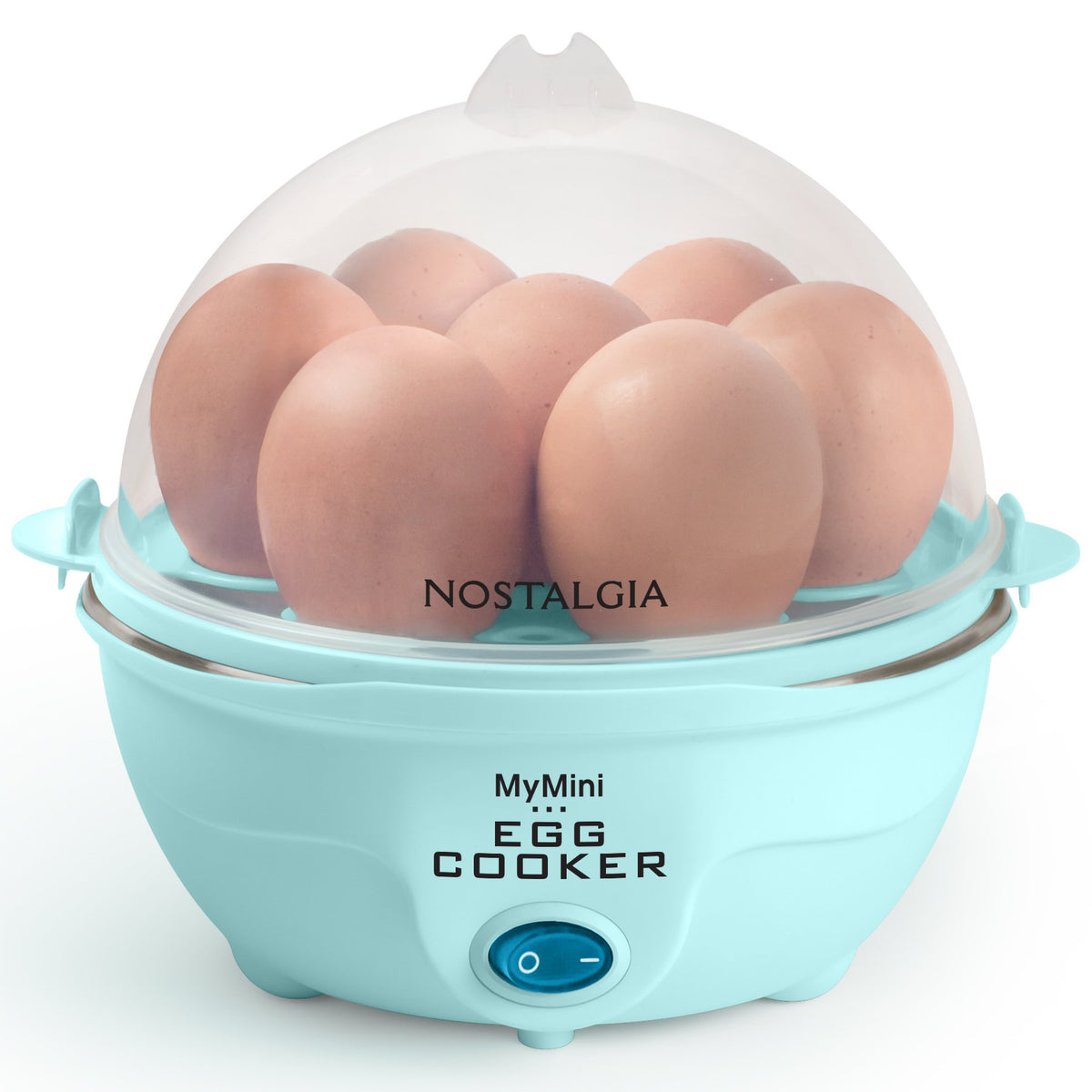7-Egg Rapid Easy Egg Cooker, Steamer, Poacher (Blue)