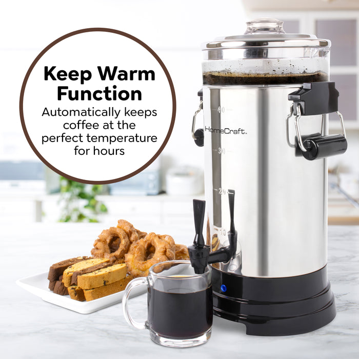 HomeCraft 1000-Watt Automatic 40-Cup Coffee Urn