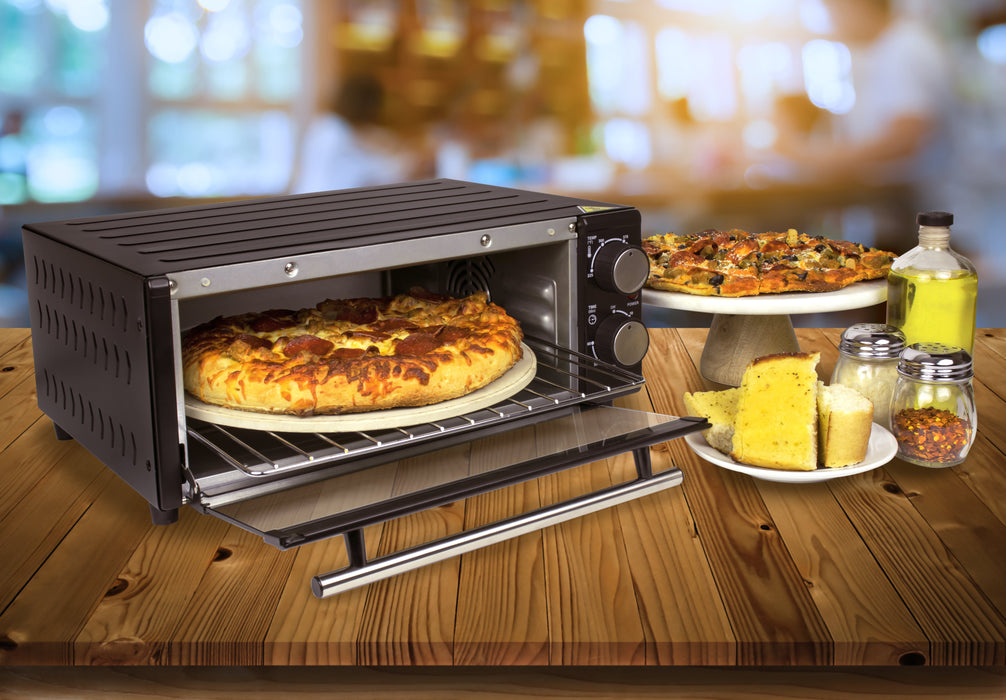 HomeCraft Convection Pizza Oven with Glass Door and Stone