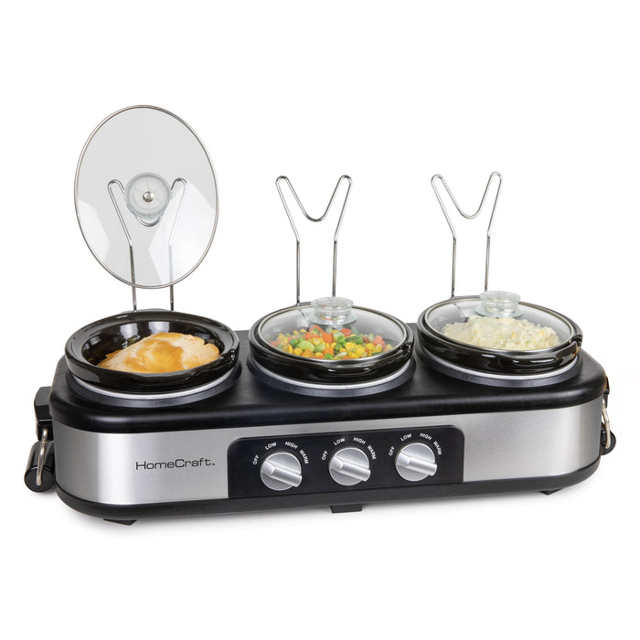 CrockPot Trio Slow Cooker and Warmer Stainless Steel