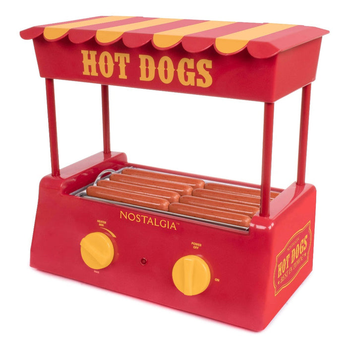 Nostalgia Hot Dog Roller and Bun Warmer, 8 Hot Dog and 6 Bun Capacity