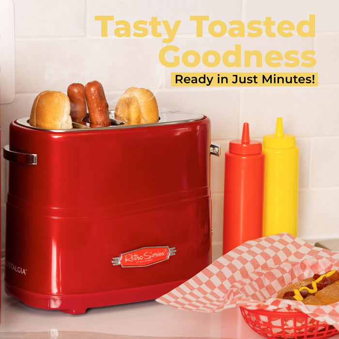 Nostalgia - Retro Series Pop-Up Hot Dog & Bun Toaster