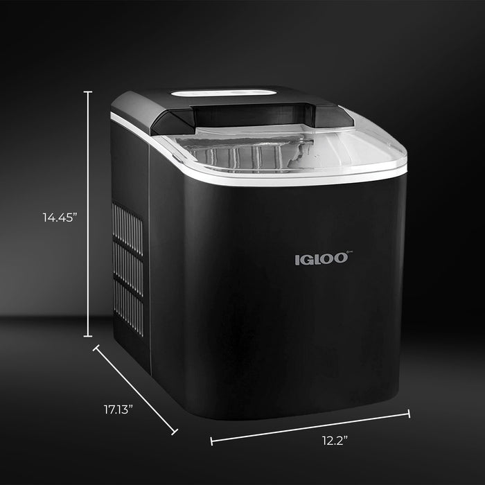 Igloo Automatic Self-Cleaning 26-Pound Ice Maker, Stainless — Nostalgia  Products