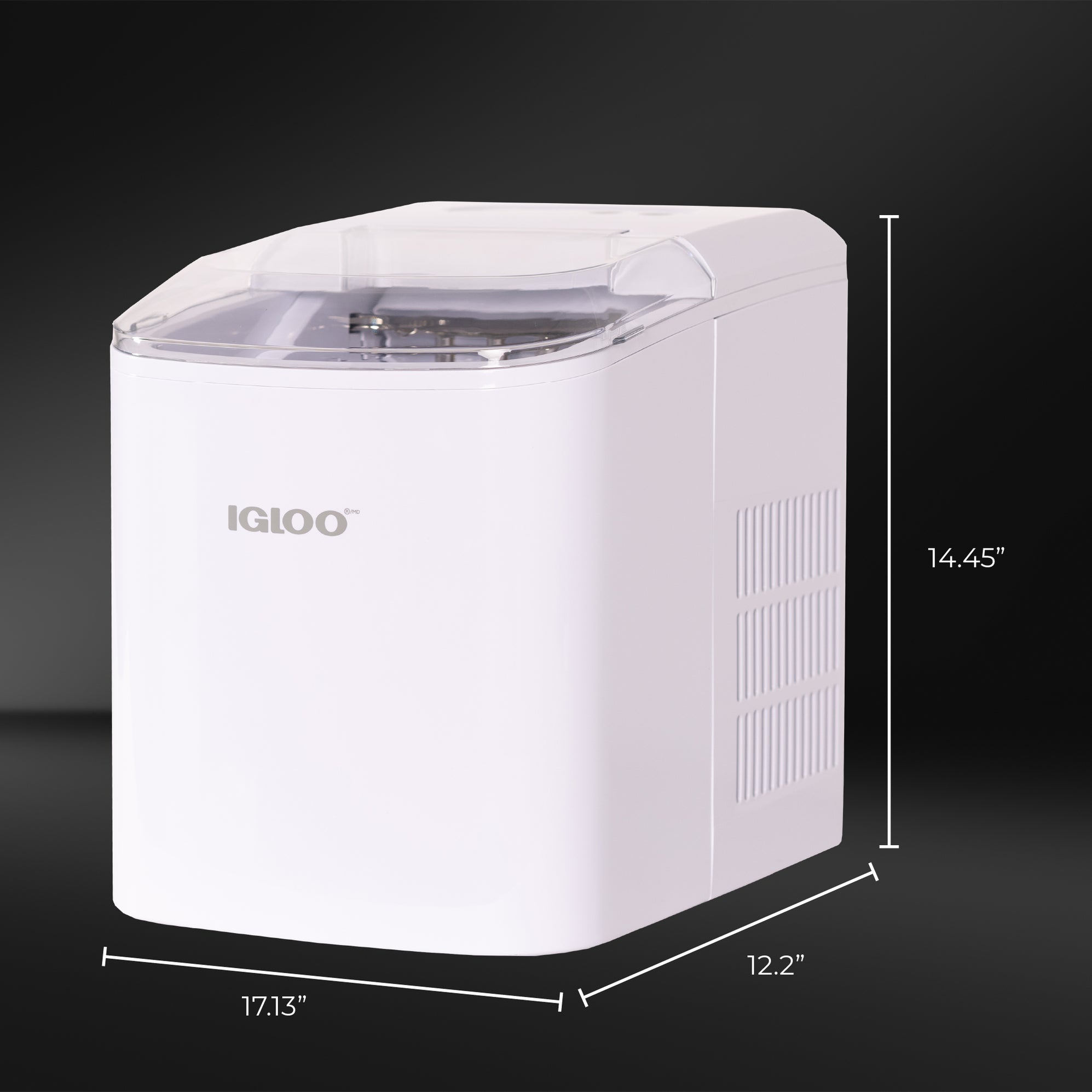 Igloo 26Pound Countertop Ice Maker Machine White — Nostalgia Products