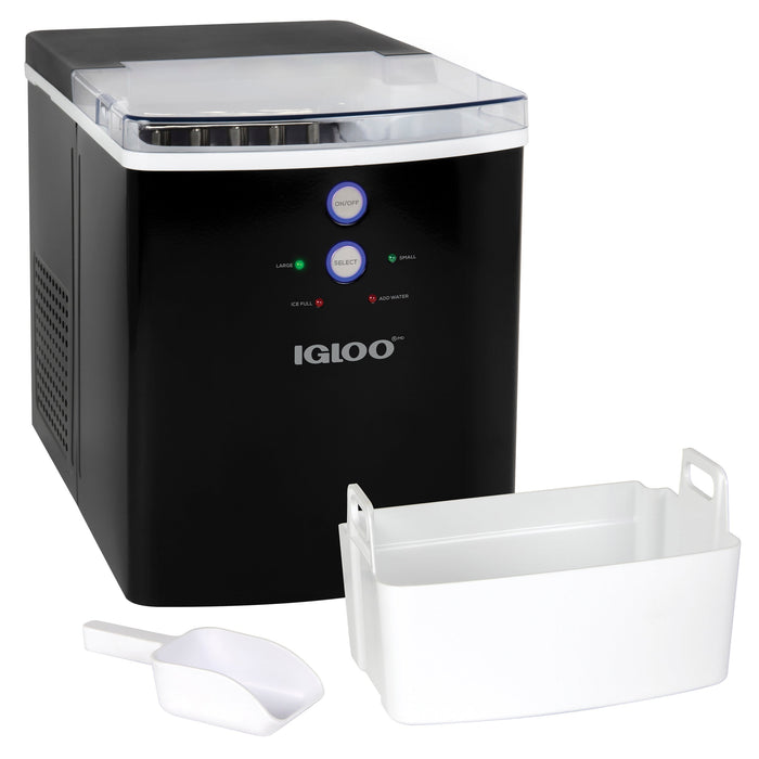 Igloo 33-Pound Automatic Portable Countertop Ice Maker Machine, Black