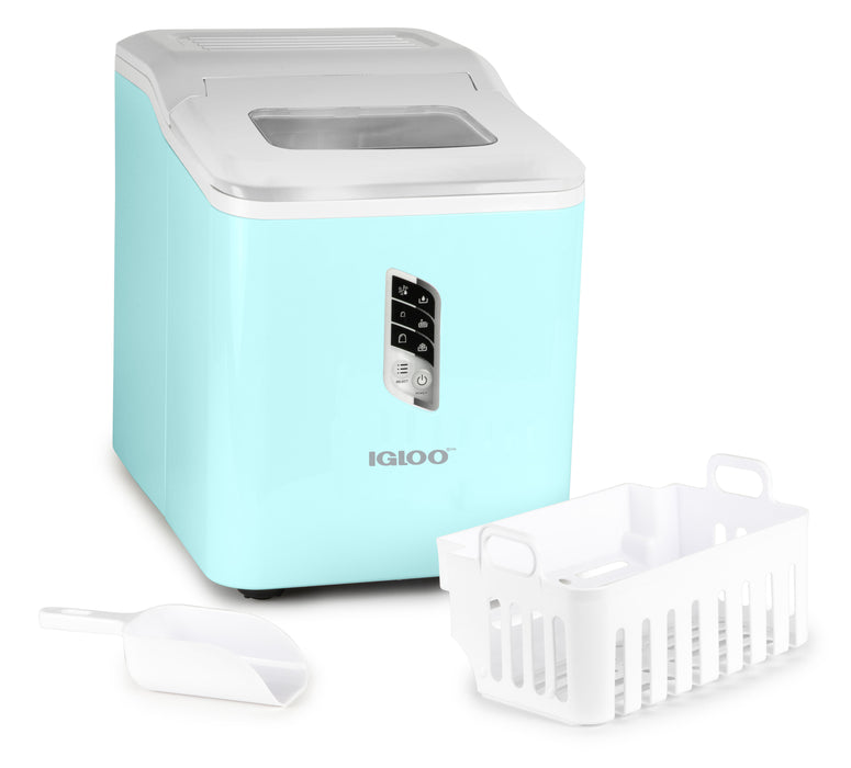 Igloo Automatic Self-Cleaning 26-Pound Ice Maker, Aqua