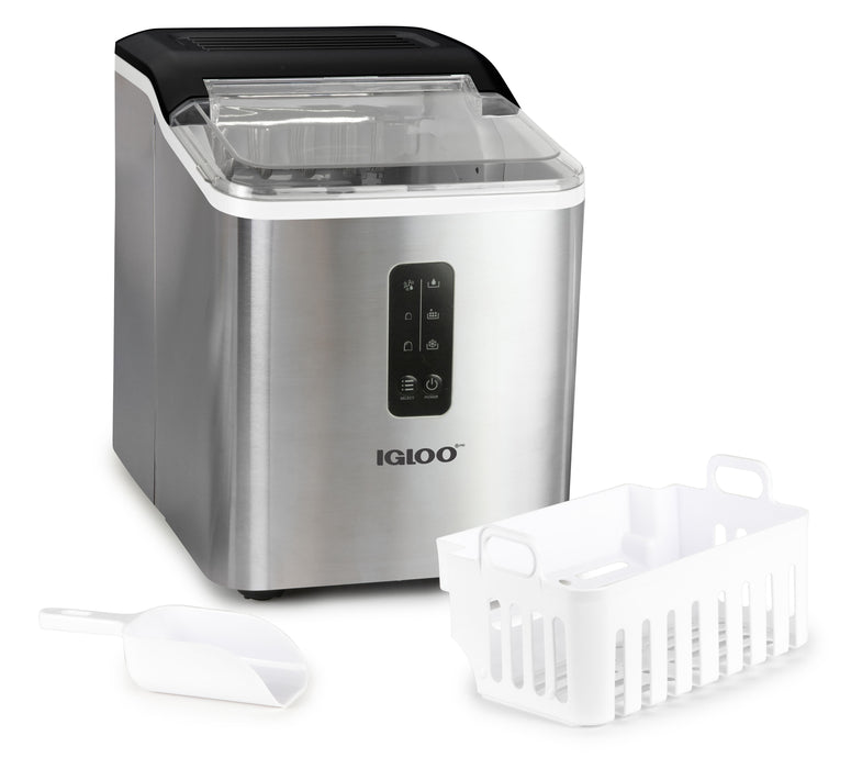 Igloo Automatic Self-Cleaning 26-Pound Ice Maker, Stainless