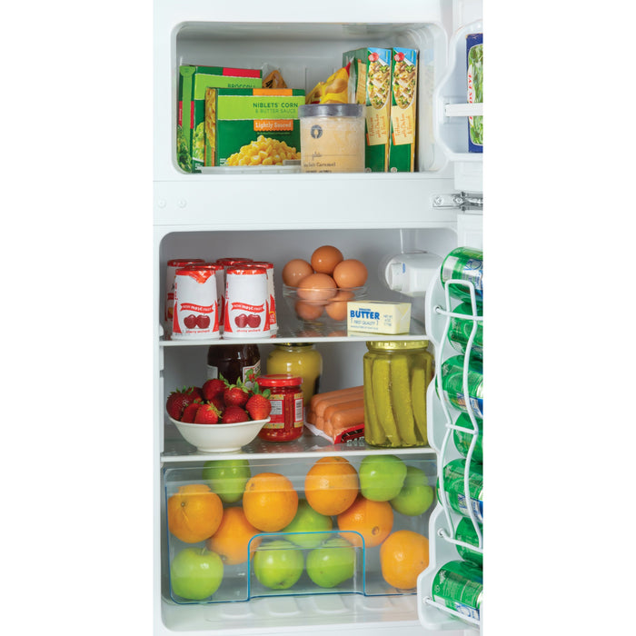Igloo® 3.2 Cu. Ft. Double Door Refrigerator With Freezer, Black