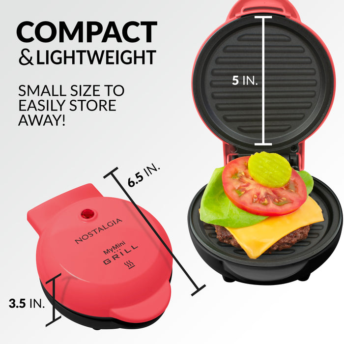  Dash Compact Panini Press + Electric Sandwich Maker