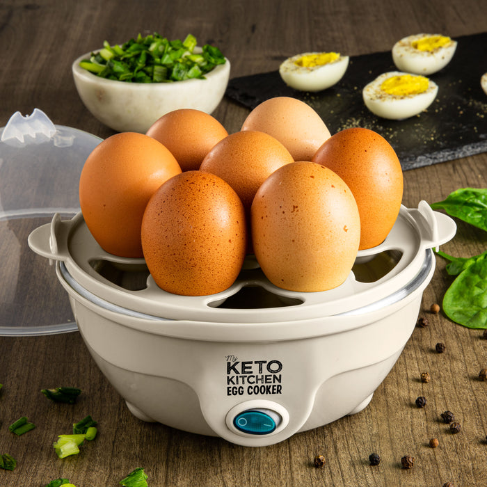 My Keto Kitchen Electric 7-Egg Cooker, Garlic