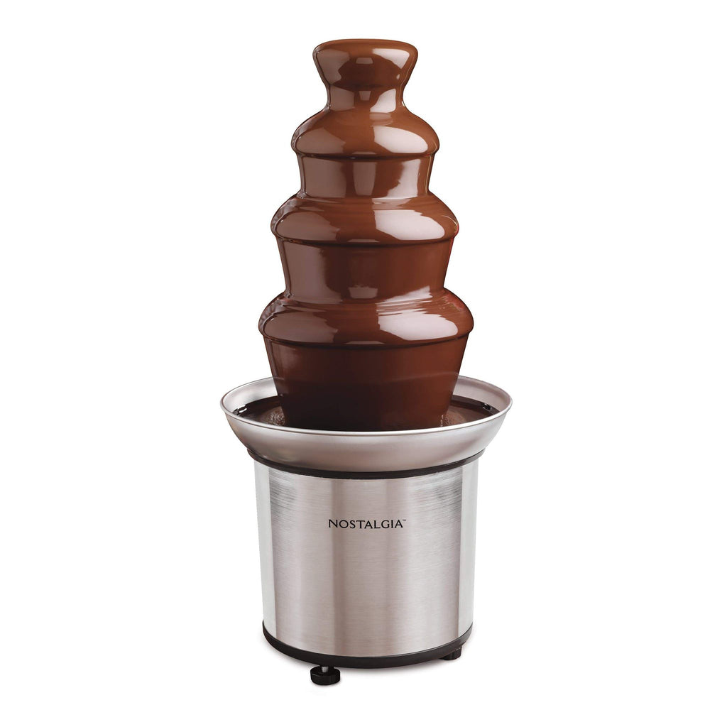 Chocolate Fountain, 4 Tiers Electric Melting Machine Chocolate Fondue  Fountain Set with 6pcs Stainless Steel Forks