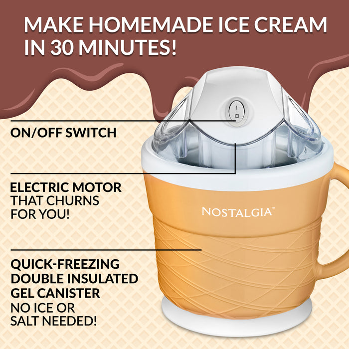 1.5-Pint Electric Ice Cream Maker — Nostalgia Products