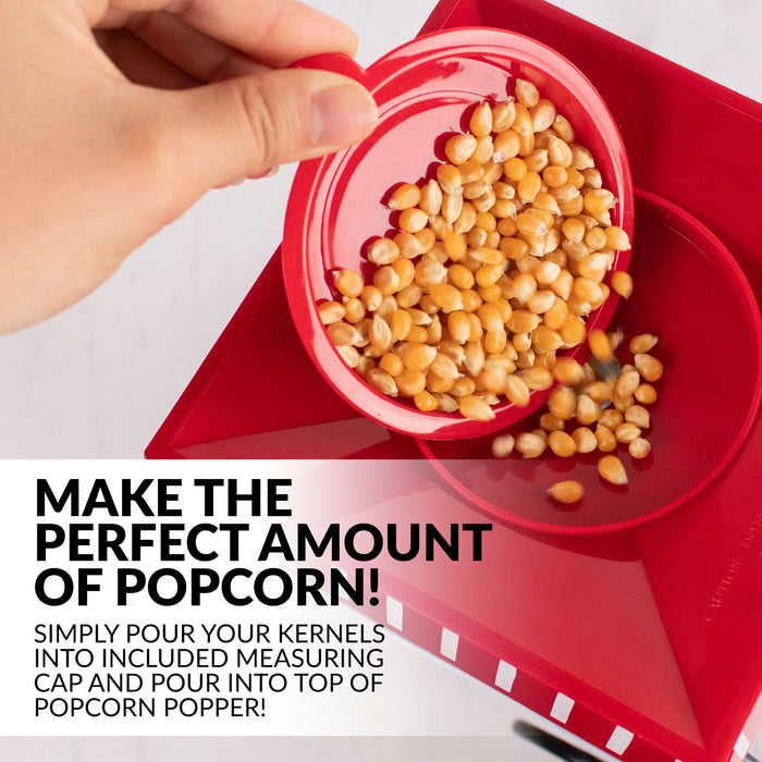 Premium Microwave Popcorn Popper - Red 