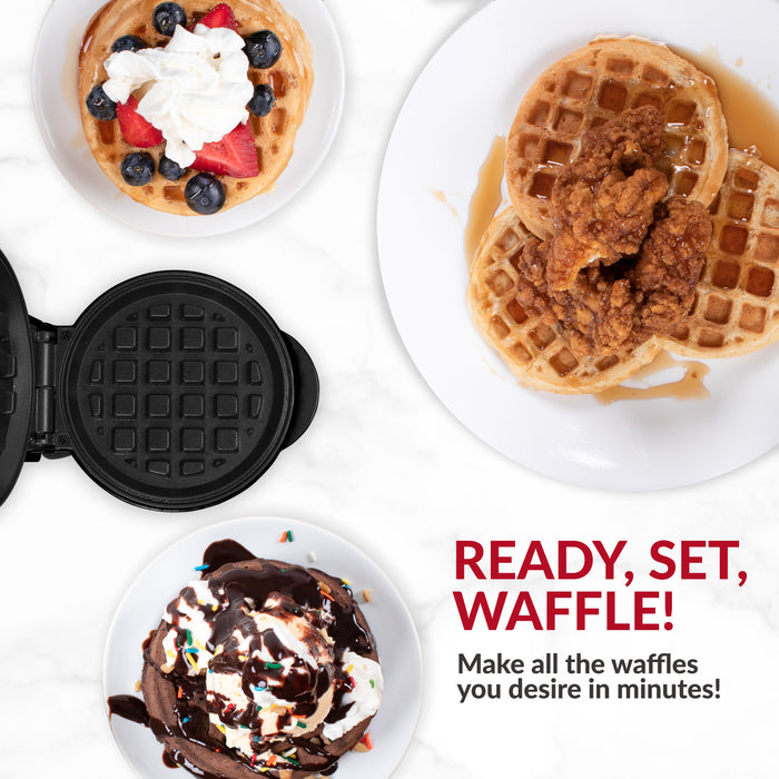 MyMini™ Personal Electric Waffle Maker, White