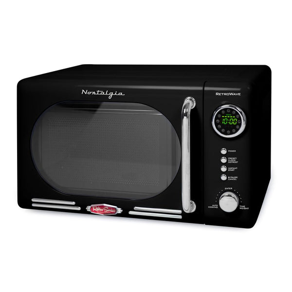 Retro 0.7 Cubic Foot 700-Watt Countertop Microwave Oven - Black