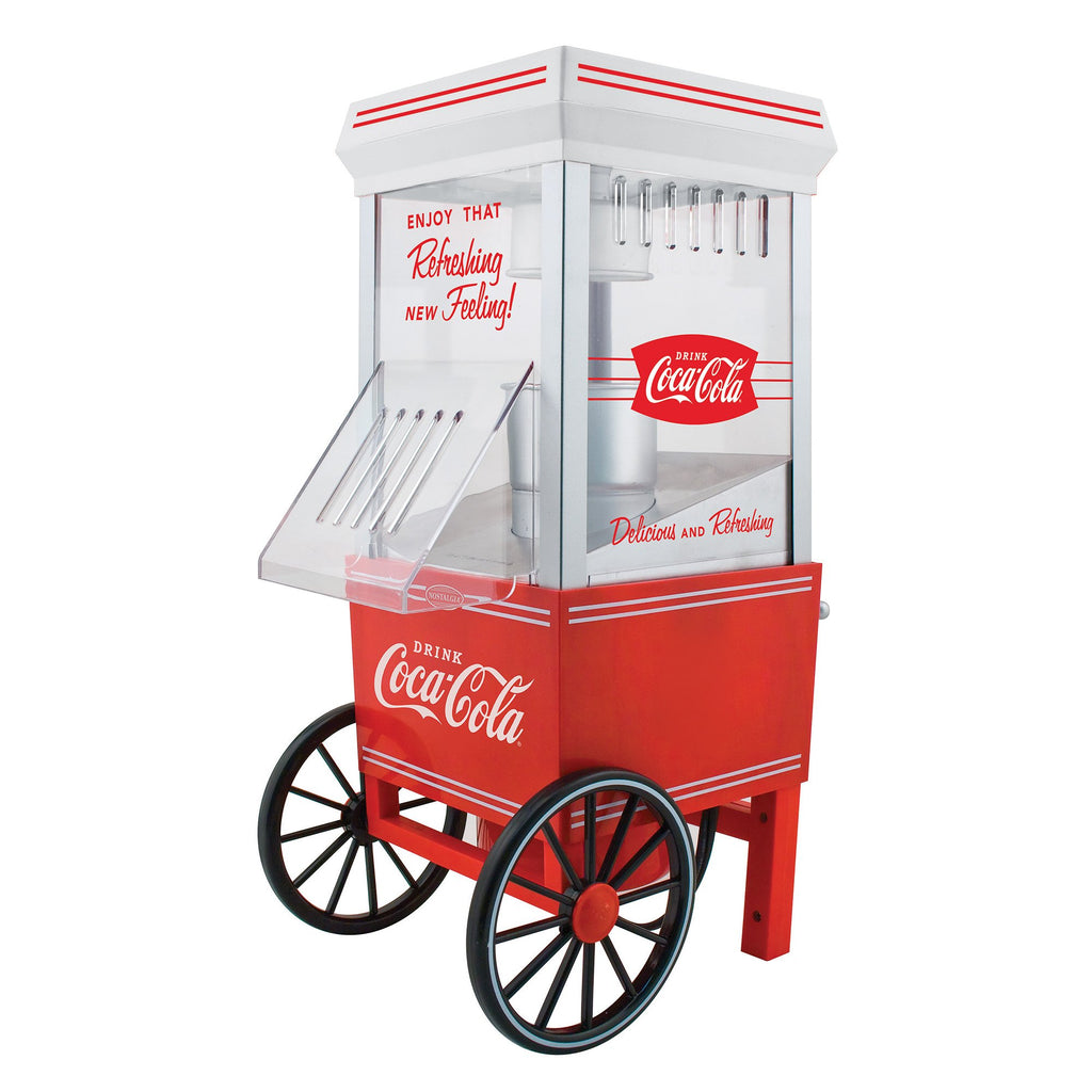 Nostalgia Coca-Cola 8 Cup Retro Hot Air Kernels Popper Popcorn Maker Machine