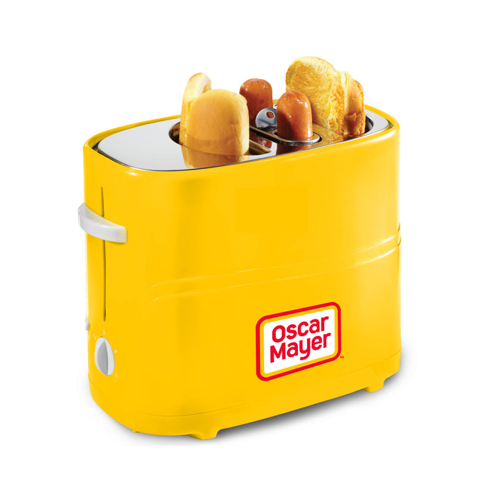 Nostalgia Pop-Up 2 Hot Dog and Bun Toaster With Mini Tongs