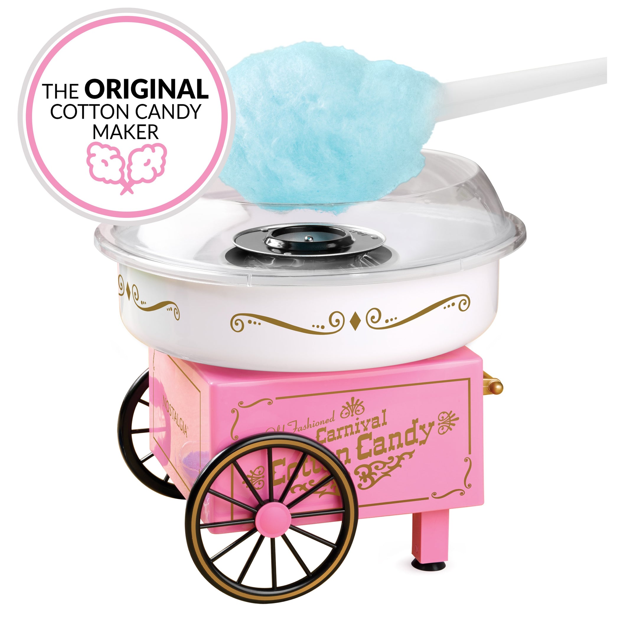 Vintage Hard & SugarFree Candy Original Cotton Candy Maker — Nostalgia
