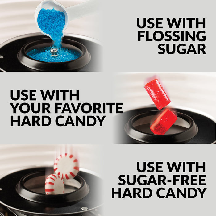 Hard & Sugar-Free Candy Cotton Candy Maker