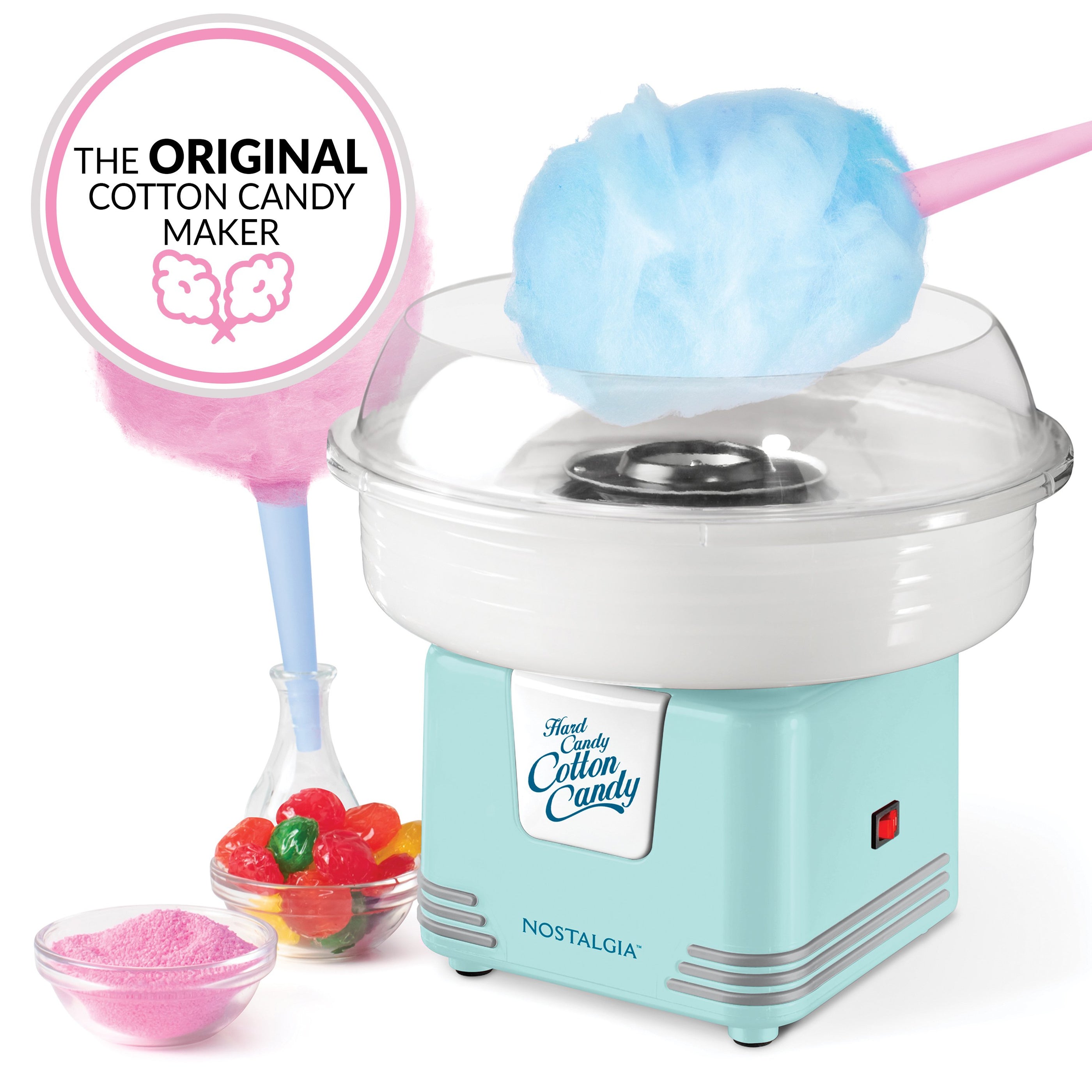 Hard & Sugar Free Candy Original Cotton Candy Maker — Nostalgia Products