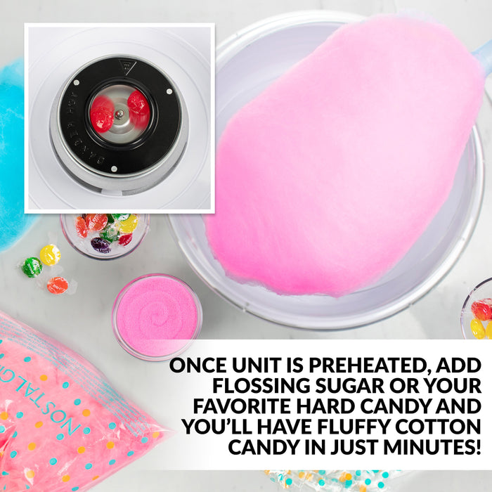 Hard & Sugar-Free Candy Cotton Candy Maker, Pink
