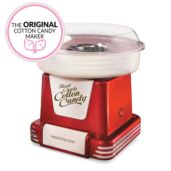 nostalgia.cotton Nostalgia Cotton Candy Machine - Retro for Kids with Red