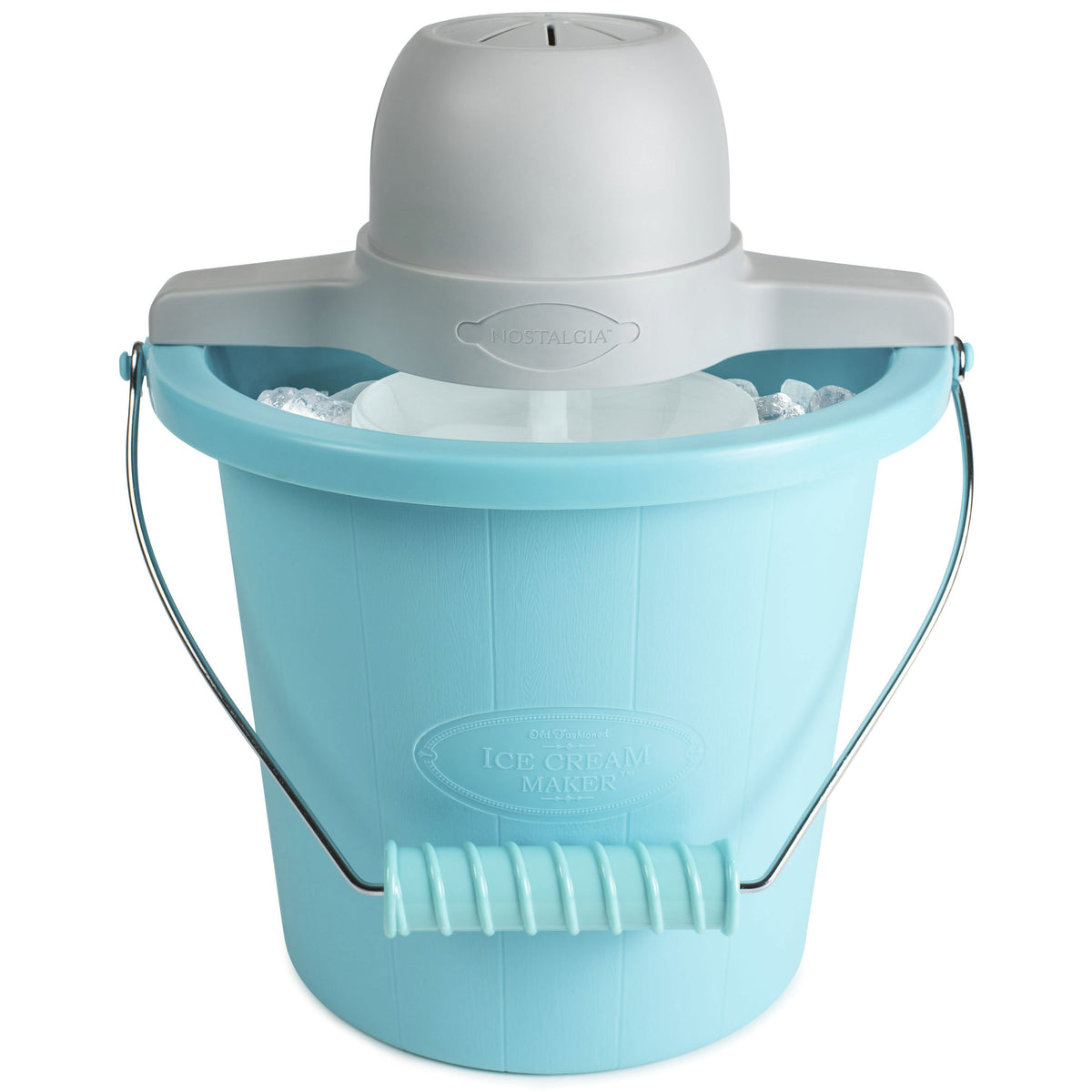 4 Quart Electric Ice Cream Maker With Easy Carry Handle Nostalgia 4-quart-electric-ice-cream-maker-with-easy-carry-handle-nostalgia