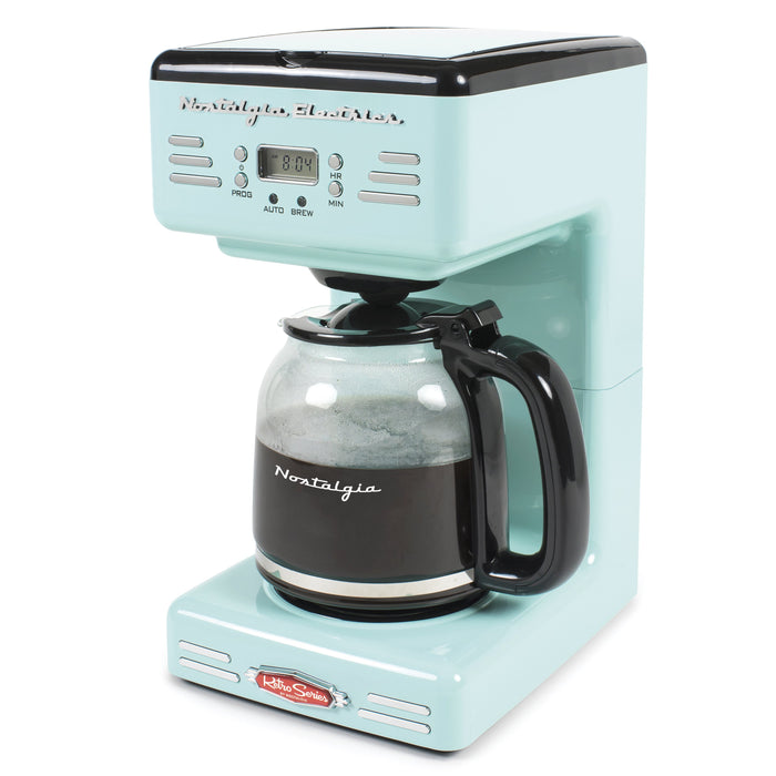 Nostalgia Retro 12-Cup Coffee Maker, Aqua — Nostalgia Products