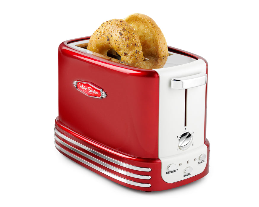Retro Wide 2-Slice Toaster, Red — Nostalgia Products