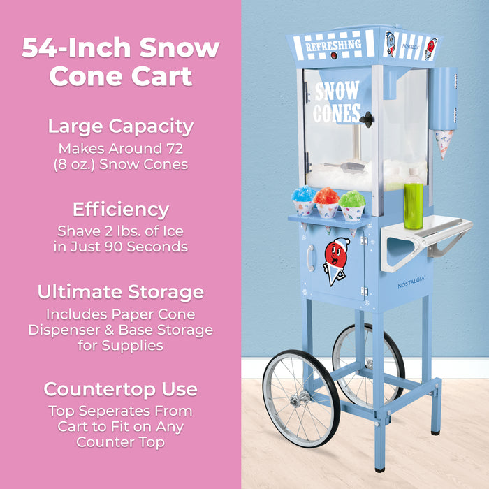 54-Inch Tall Snow Cone Cart
