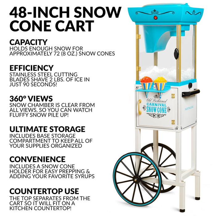 48-Inch Tall Snow Cone Cart