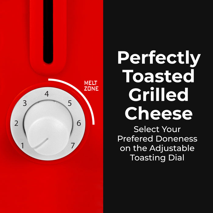 Nostalgia Grilled Cheese Toaster with Easy-Clean Toaster Baskets