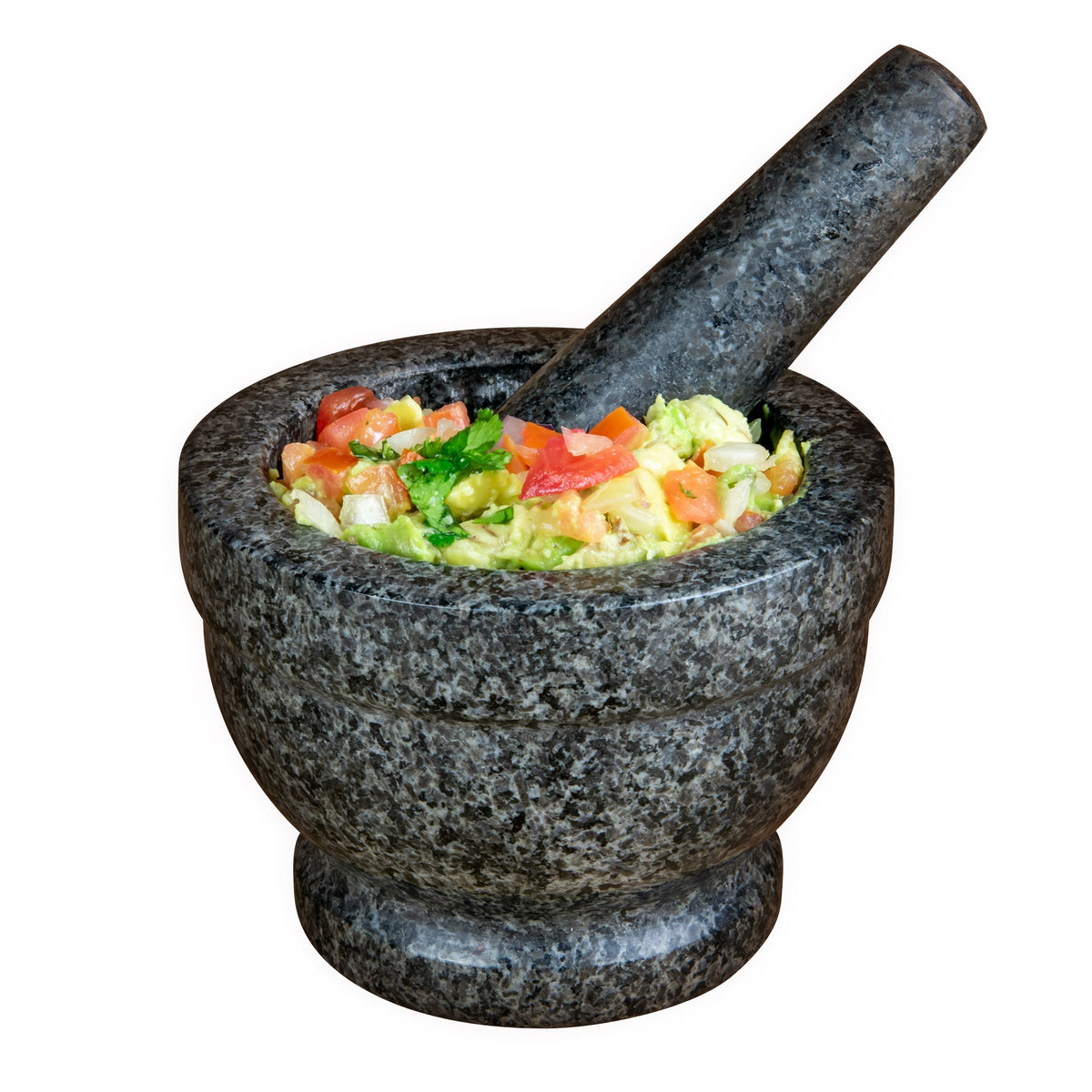 Granite Mortar and Pestle with Beechwood Base – CookDineHost